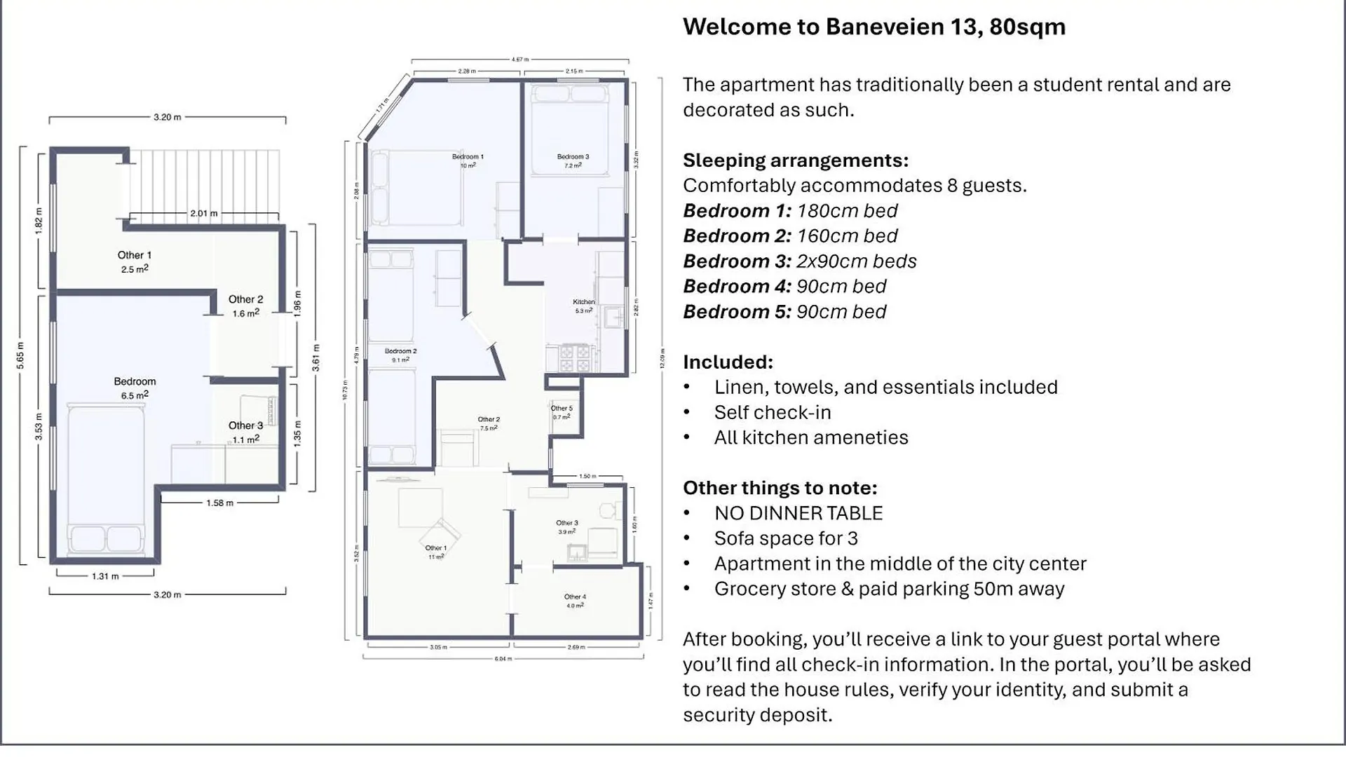 Heimby B13 - 80sqm heart of city center Bergen 0*,